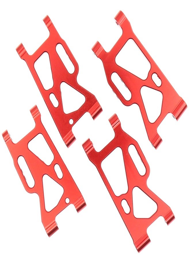 Treehobby قطع غيار سيارات التحكم عن بعد من Treehobby، 4 قطع معدنية أمامية وخلفية، متوافقة مع سيارات WLtoys بمقياس 1/14 (144010، 144001، 144002) و1/12 (124016، 124017، 124018، 124019) (أحمر) - Image 4